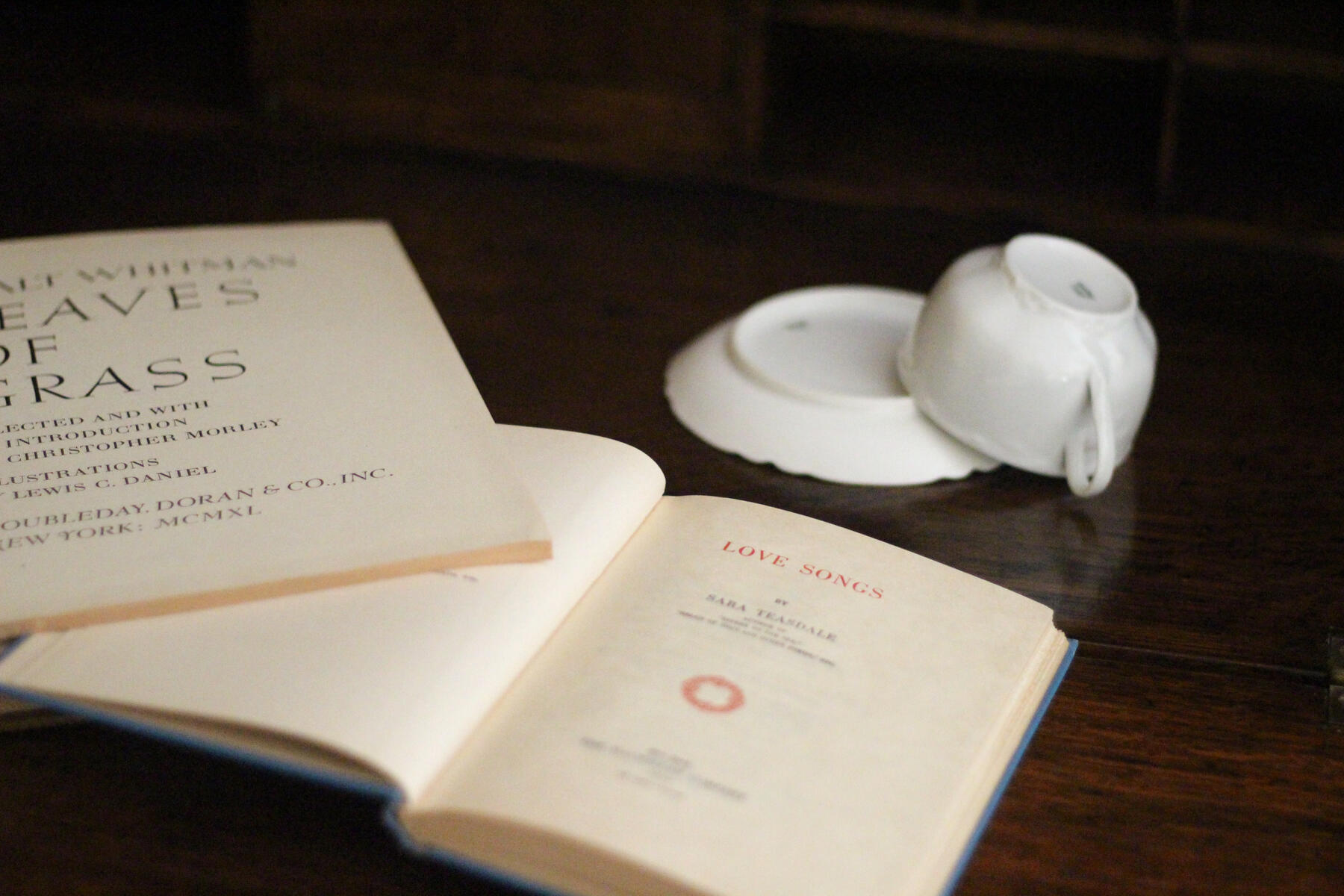 leaves of grass and teasdale early 1900s title pages